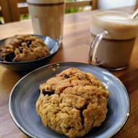 Vegan cookie + hot drinks at Canopée in Le Mans