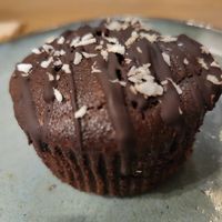 Chocolate cake at Daržo Dubuo in Vilnius