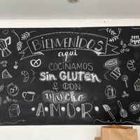 Inside sign  at Helike Gastronomia Funcional in Asuncion