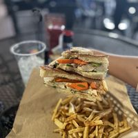Vegan Grilled Chicken Bahn Ami  at Panini Pete's in Fairhope