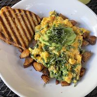 Vegan scramble - add avocado 🥑   at Panini Pete's in Fairhope