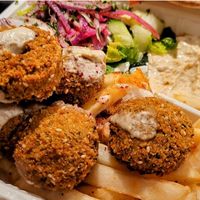 Falafel platter at Falafel King in Bellmawr