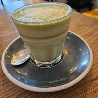 Matcha Latte with soymilk at Neo Cafe & Eatery in Wellington