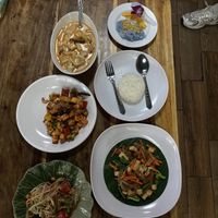 My cooked dishes   at Bangkok Thai Cooking Academy in Bangkok