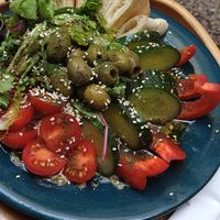 Hummusteller at Czajownia in Wroclaw