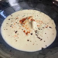 Entree: velouté with faux gras   at Chez FLORABIO in Toulon