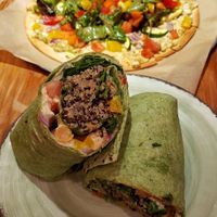 Quinoa spinach wrap at Hiking Hawaii Cafe in Honolulu