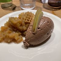 Schokomousse mit Apfelragout  at Frieda in Kassel