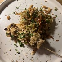 Vegane Sateespieße  at Frieda in Kassel