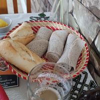 Type of pancake and bread #Veganuary at Hiwot Cuisine in Middlesbrough