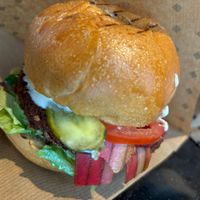 Bacon Burger at Swing Kitchen in Leipzig