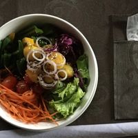 salad with lentil balls at Bamboo Bar & Vegetarian Restaurant in Sihanoukville