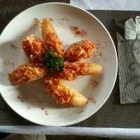 delicious bruschetta at Bamboo Bar & Vegetarian Restaurant in Sihanoukville