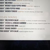 Menu part 2 at Yard House in Hallandale Beach