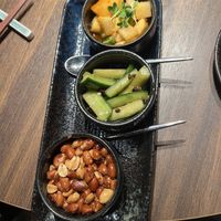 Course 1 - pickles and peanuts   at Restaurant Fei  in Gothenburg