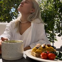 Amazing terrace  #Veganuary at Eco Mind Cafe in Dubai