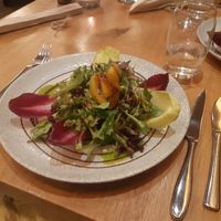 Delicious salad (ask for vegan dressing!)  at Hotel Restaurant Landhaus in Munster