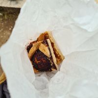 A cherry and apricot fruit tart/bake. Really good. at Lato 15 in Rome
