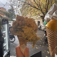 Amaretto and pistachio cone   at Lato 15 in Rome