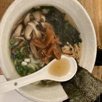 Vegan Shoyu Ramenn  at Menya Ramen House in London