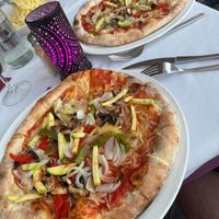 Vegan cheese on the pizzas 🍕 😋 👌 at Sorrento di Italia in Lanzarote