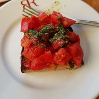 Vegan Bruschetta at Riccardo's Italian Restaurant in South West London