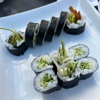 Cucumber and yasai rolls at Kawakubo in Revelstoke
