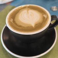 Nice coffe!!! With oat milk at Cafe Ynani in Coron