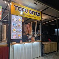 Tofu bites - back left when facing stage at Lana Square  in Chiang Mai