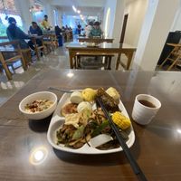 Good selection. Note: realised one of the cakes wasn’t vegan   at Jixiang Vegetarian Restaurant in Lijiang