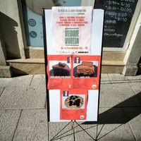 Cartel ruta de la tapa veganac at Le Chaton in Cartagena