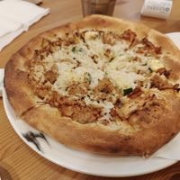 Kimchi and vegan meat pizza #Veganuary at Vegan Kitchen - 漫步維根  in Tainan