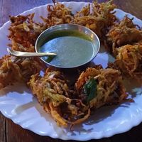 Vegetable pakora at Banana Leaf Restaurant Kovalam in Kovalam