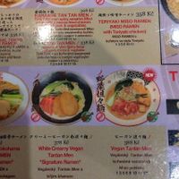 Unter Menu steht es geschrieben. at Takumi Praha in Prague