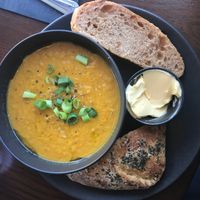 Spiced parsnip soup at The Closed Shop in Sheffield