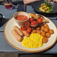 Vegan full English at The Closed Shop in Sheffield