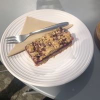 Apple and blackcurrant crumblejack   at Simba Bru Coffee Roasters in Watford