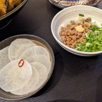 Pickles and soy bean at Yane in Manchester