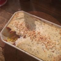 Vegan couscous lasagna  at Los Barbados in Tokyo