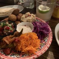 Large vegetarian “matzah” platter at Los Barbados in Tokyo