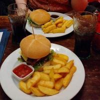 Vegan burgers at The Lady Luck in Canterbury