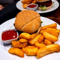 Burger at The Lady Luck in Canterbury