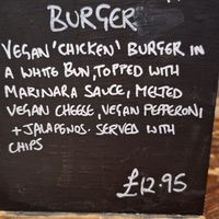 Menu at The Lady Luck in Canterbury