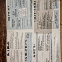 Carta del local, sin los postres. Pero hay como 10 postres y todos veganos. at The Lady Luck in Canterbury