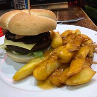 Rebel without a Claus burger at The Lady Luck in Canterbury