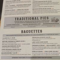 Menu page 1 of 3 at The Lady Luck in Canterbury