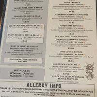 Menu page 3 of 3 at The Lady Luck in Canterbury