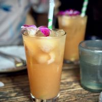 Lychee White Sangria  at Thai District  in Long Beach