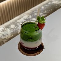Vegan Kyoto Uji Matcha Strawberry Latte at Towzen - Kuala Lumpur in Kuala Lumpur