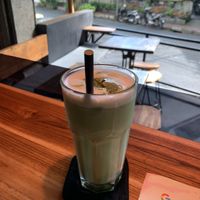 Iced matcha latte  at Bar 42 in Ubud